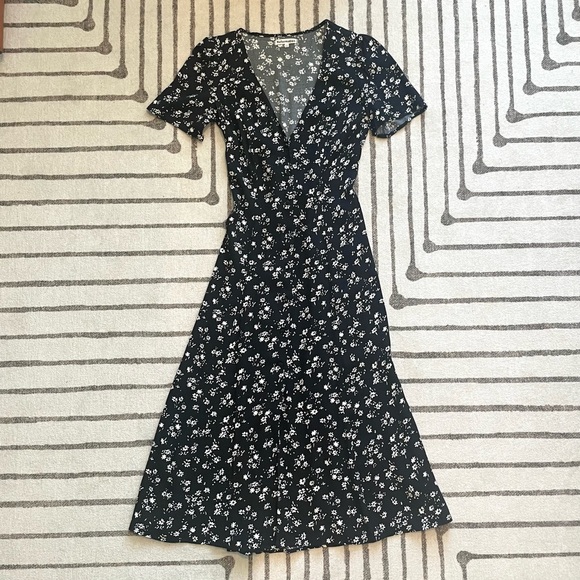 Reformation Locklin Midi Dress - Jasmine - Size 4 - Picture 3 of 7